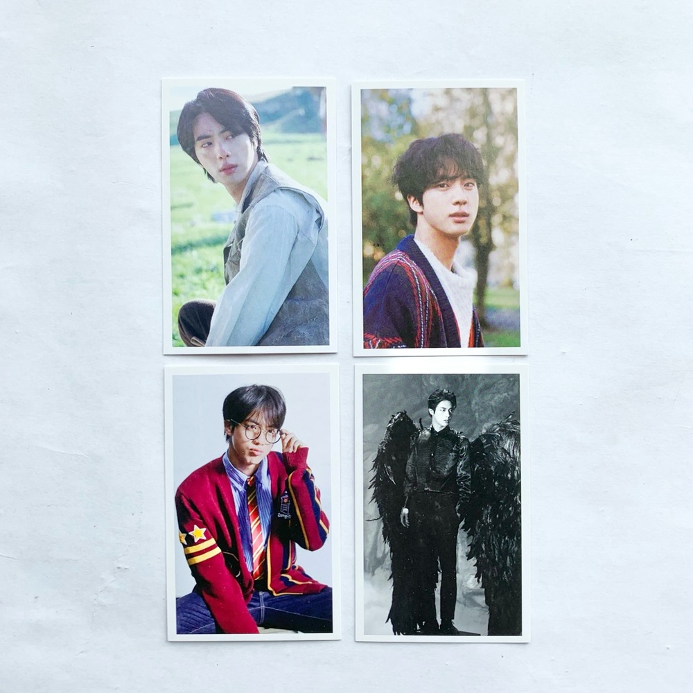 Jin Seok-jin BTS Bangtan Boys Photocards Lot of 4